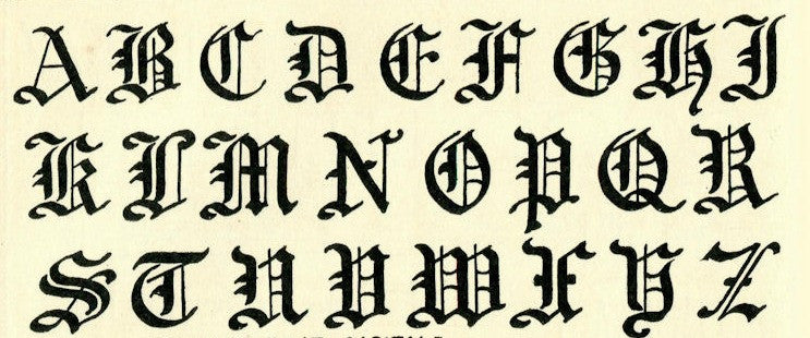 Free Vintage Alphabet Letters Image For Jewelry Making