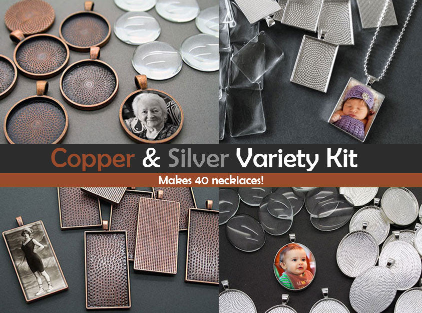 Copper And Silver Variety Pack Kit Makes 40 Necklaces!