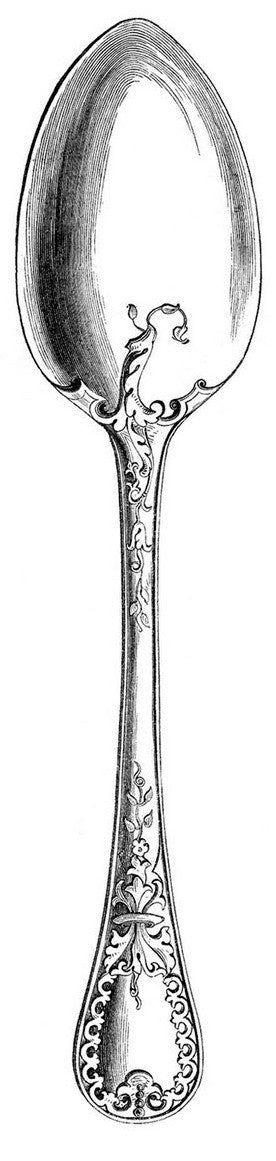 Free Vintage Spoon Image To Make Photo Jewelry