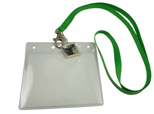 Easy Change Photo Lanyard Charm With Lobster Clasp