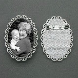 Mothers Day Silver Photo Jewelry Brooch 40 x 30 Kit