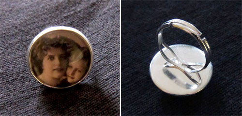 20 Pack Photo Jewelry Glass Picture Rings 3/4 Inch 20mm