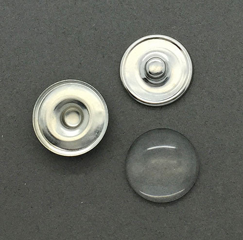 50 Single Glass Photo Snap Jewelry Sets