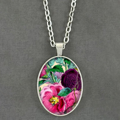 Make Your Own Photo Necklace Kit 30x22mm Oval Antique Silver