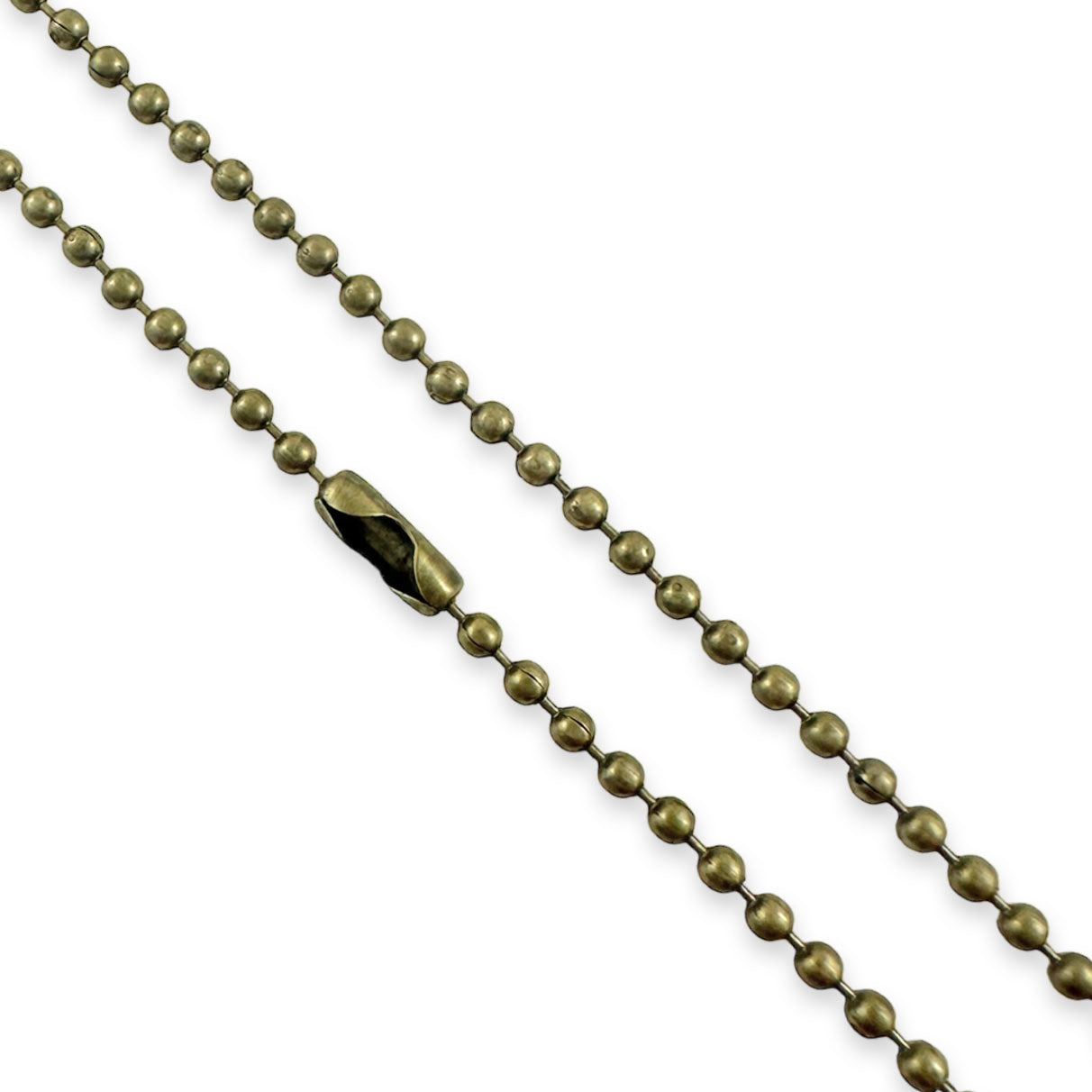 Bulk Antique Bronze Ball Chain Necklaces 24" - Select Quantity