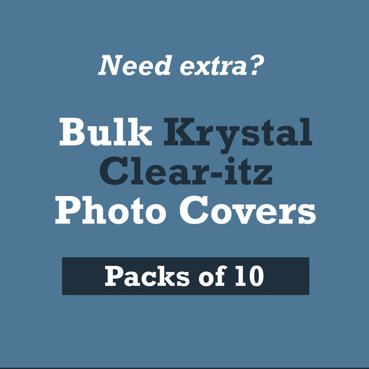 Krystal Clear-Itz Covers - Select Size PACKS OF 10