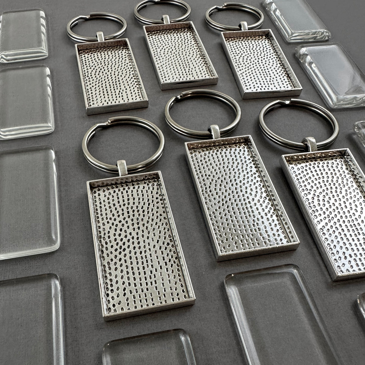 Mini Rectangular Keychain Box Mega Kit Photo Keychains Rectangle 50x25mm 2