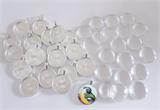 50 Pack Glass Dome Photo Jewelry Circle Pendant 1 Inch