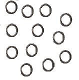 Jump Rings Antique Silver 6mm For Charms (12)