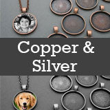 Copper And Silver Variety Kit Makes 20 Necklaces! 25mm Circles