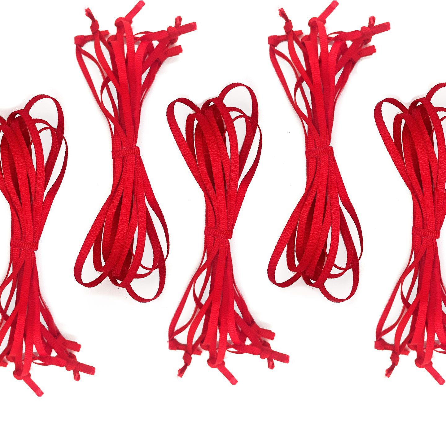 50 Pack Festive Red Ribbon Christmas Decoration Ornament Hangers