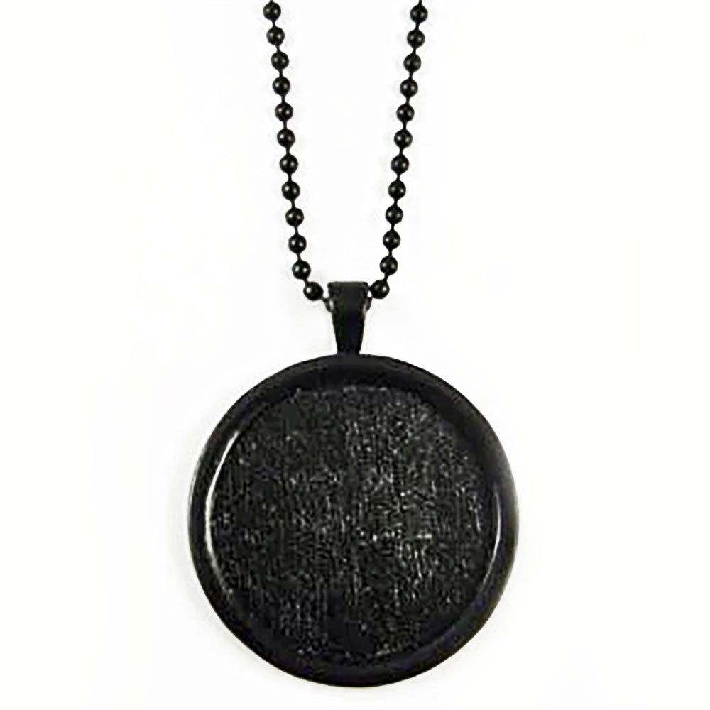 Makes 10 Large Black Onyx Circle Photo Jewelry Pendants