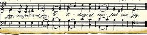 Free Vintage Music Comfort - Joy Clip Art Words For Pendant Making