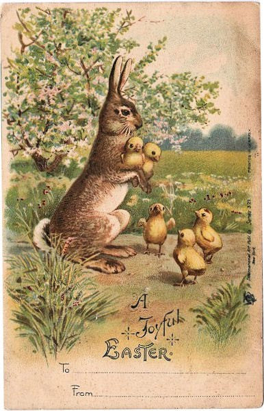 Free Vintage Easter Bunny Card