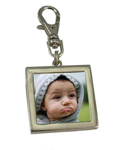 Easy Change Photo Lanyard Charm With Lobster Clasp