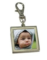 Easy Change Photo Lanyard Charm With Lobster Clasp