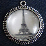 20 Pack Photo Jewelry Antique Silver Pendant  30mm No Glass