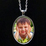 Instant Oval Glass Photo Jewelry Necklace Business Kit Makes 20