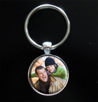 Instant Round Photo Keychain Kit Dads Gift Idea
