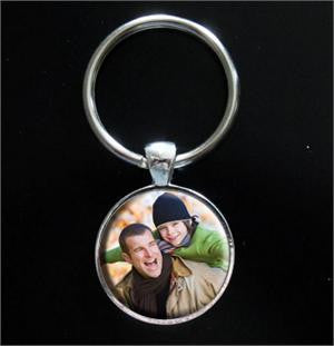 Instant Round Photo Keychain Kit Dads Gift Idea