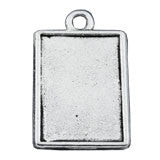 20 Pack Small Antiqued Reversible Photo Charms  3/4 inch