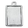 10 Pack Mini Antiqued Reversible Photo Charm Frames 3/4 inch