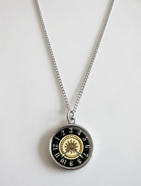 Double Sided Round Photo Necklace with Covers