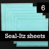 Instant Seal-Itz Strips for Glass Photo Jewelry Making - Pack Of 6 Full Size Sheets