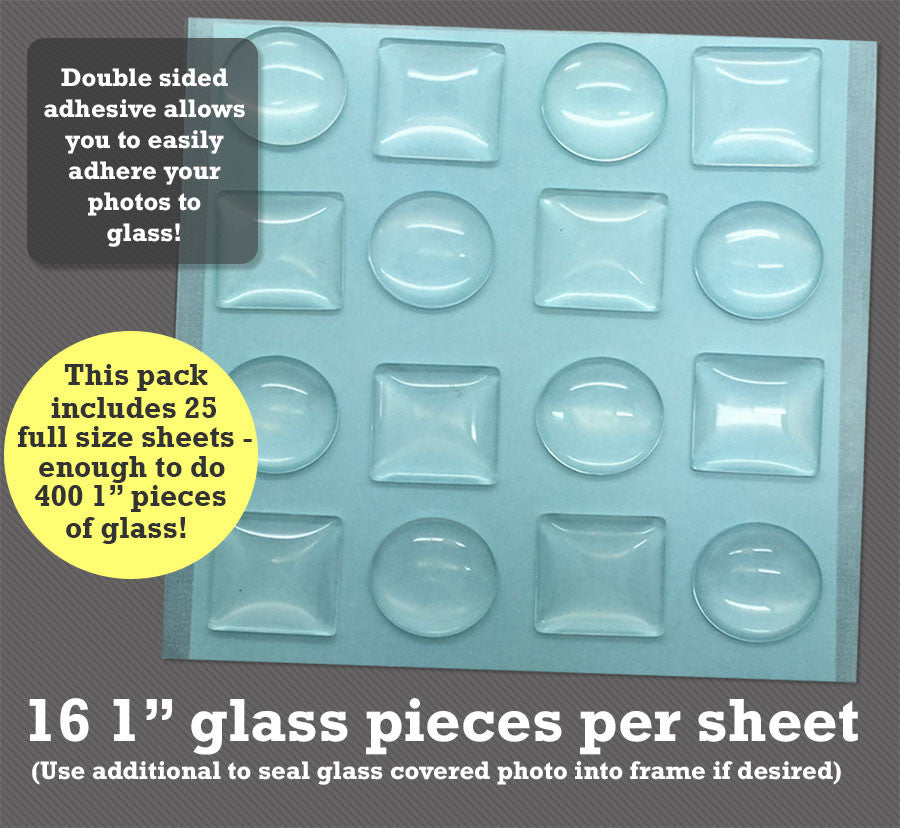 Instant Seal-Itz Strips for Glass Photo Jewelry Making 25 Full Sheets Mega Bulk Pack!