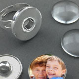 Snap In Photo Jewelry Ring Kit Changeable