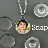 Makes 10 Changeable Snap In Photo Jewelry Pendant Necklaces Kit