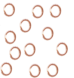 Jump Rings Copper 6mm For Charms (12)